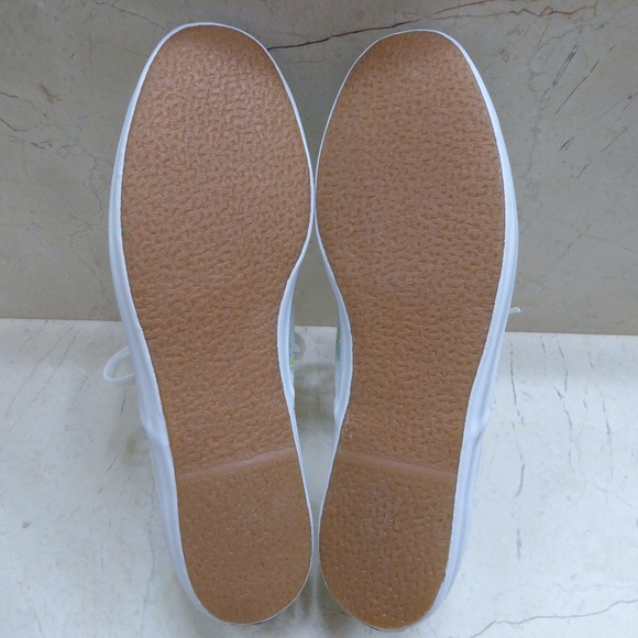 NEW Keds Champion Sneakers White with Green & Yellow Flowers - Womens Size 8.5 - Picture 3 of 8